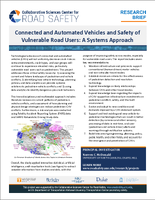 Connected and Automated Vehicles and Safety of Vulnerable Road Users A Systems Approach Research Brief