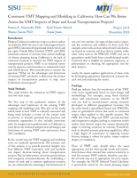 Consistent VMT Mapping and Modeling in California How Can We Better Assess the VMT Impacts of State and Local Transportation Projects Brief