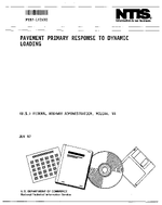 Pavement Primary Response to Dynamic Loading