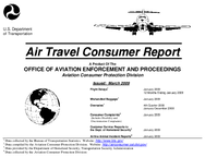 Air Travel Consumer Report March 2009
