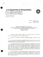 Remarks Prepared for Delivery by Deputy Secretary of Transportation Darrell M Trent to the Transportation Association of America