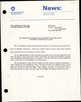 Statement by Secretary Elizabeth Hanford Dole