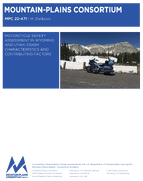 Motorcycle Safety Assessment in Wyoming and Utah Crash Characteristics and Contributing Factors