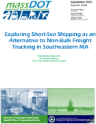 Exploring ShortSea Shipping as an Alternative to NonBulk Freight Trucking in Southeastern MA