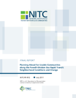 Planning ahead for livable communities along the PowellDivision Bus Rapid Transit  neighborhood conditions and change