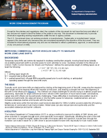 Improving Commercial Motor Vehicles Ability to Navigate Work Zone Lane Shifts fact sheet