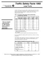 Traffic Safety Facts 1993 Large Trucks