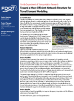 Toward a More Efficient Network Structure for Travel Demand Modeling Summary
