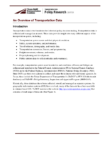 An Overview of Transportation Data
