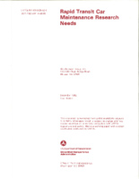 Rapid Transit Car Maintenance Research Needs