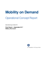 Mobility on Demand Operational Concept Report