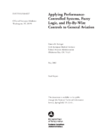 Applying PerformanceControlled Systems Fuzzy Logic and FlybyWire Controls to General Aviation