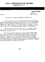 Investigation of Aircraft Accident AMERICAN AIRLINES AND NAVY BEECHCRAFT COLUMBUS OHIO 19540727 Hearing Notice