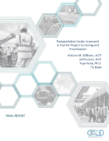 Transportation Equity Scorecard A Tool for Project Screening and Prioritization