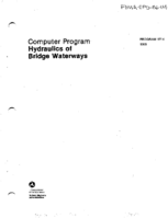 Computer Program for Hydraulics of Bridge Waterways