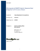 Development of MASH Computer Simulated Steel Bridge Rail and Transition Details
