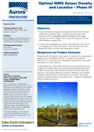 Optimal RWIS Sensor Density and Location  Phase IV Tech Transfer Summary