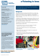 eTicketing in Iowa Tech Transfer Summary