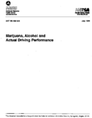 Marijuana Alcohol and Actual Driving Performance