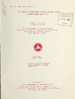Los Angeles Downtown People Mover DPM Operational Analysis