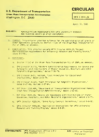 Circular Re Administration Requirements for UMTA University Research and Training Grants or Other Agreements Volume UMTA C 49002B