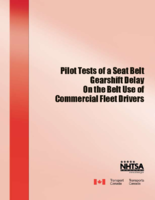 Pilot Tests of a Seat Belt Gearshift Delay on the Belt Use of Commercial Fleet Drivers