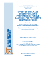 Effect of EarlyAge Concrete Elastic Properties on Fatigue Damage in PCC Pavements Containing Fibers
