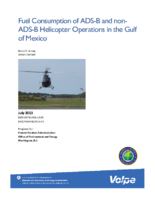 Fuel consumption of ADSB and nonADSB helicopter operation in the Gulf of Mexico