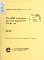 COMBUS A Southern California Subscription Bus Service