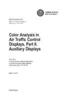 Color Analysis in Air Traffic Control Displays Part II Auxiliary Displays