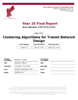 Clustering Algorithms for Transit Network Design