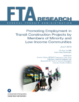 Promoting Employment in Transit Construction Projects by Members of Minority and LowIncome Communities