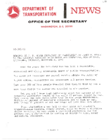 Under Secretary of Transportation James M Beggs NovemberDecember 1972