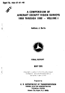 A Compendium of Aircraft Cockpit Vision Surveys 1950 Through 1980  Volume I