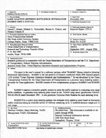 Ramp Adaptive Metering Bottleneck Optimization RAMBO Users Manual