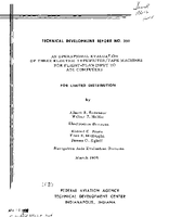 An Operational Evaluation of Three Electric TypewriterTape Machines For FlightPlan Input To ATC Computer