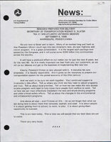 Secretary of Transportation Rodney Slater Speeches September 1998