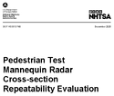 Pedestrian Test Mannequin Radar Crosssection Repeatability Evaluation