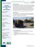 Project Summary Rochester Automated Shuttle Pilot Med City Mover