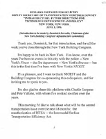 Deputy Secretary of Transportation Mortimer Downey Speeches June 1996