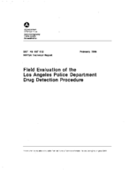 Field Evaluation of the Los Angeles Police Department Drug Detection Procedure