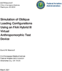 Simulation of Oblique Loading Configurations Using an FAA Hybrid III Virtual Anthropomorphic Test Device