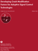 Developing Crash Modification Factors for Adaptive Signal Control Technologies