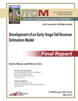 Development of an earlystage toll revenue estimation model