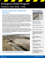 Emergency Relief Program Resilience Case Study  Iowa Erosion Control for FloodProne Roadways
