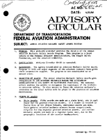 AC 602E Annual Aviation Mechanic Safety Awards Program