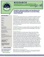 Prediction of Road Condition and Smoothness for Flexible and Rigid Pavements in Louisiana Using Neural Networks Research Project Capsule 211P