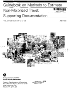 Guidebook on Methods to Estimate NonMotorized Travel Supporting Documentation
