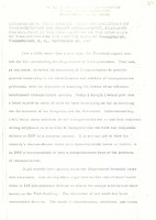 Speeches by Assistant Secretary of Transportation for Policy Development M Cecil Mackey 1967