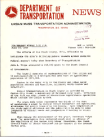 Department of Transportation News Urban Mass Transportation Administration DOT 12569